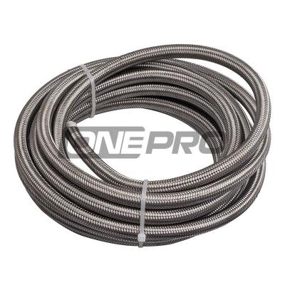 China Racing car reinforced 4AN flexible 6AN 8AN 10AN -12 a stainless steel gas pipeline braided gasoline and oil hose for sale