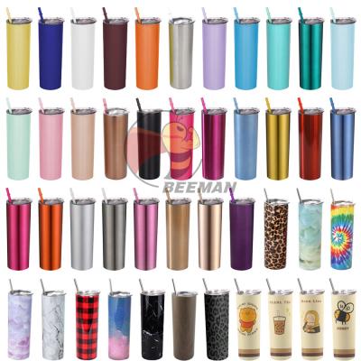 China Viable Beeman Kids Reusable Sports Stainless Steel 600ml Large Plastic Insulated Motivational Water Bottle for sale