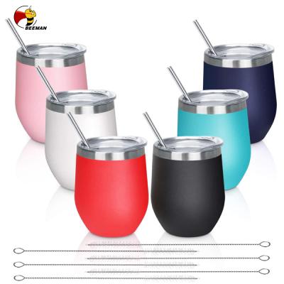 China Beeman Coffee Stainless Steel Tumbler Wine Cup With Sustainable Bulk Custom Wholesale Lid for sale