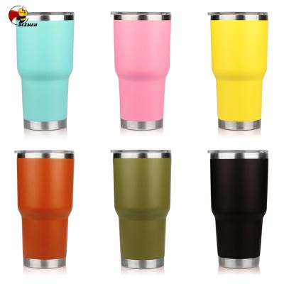 China Beeman Disposable Maker Best Seller Double Walled Stainless Steel Vacuum Insulated Sublimation Tumbler Cups for sale