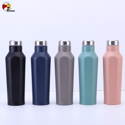 China Beeman Customized Stainless Modern Sport Vacuum Flask Sustainable Gift Set Nice Square Shaped Water Bottle With Filter for sale