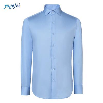 China Custom Made Anti-pilling Mens Shirt High Quality Uniform Men Long Sleeve Shirt for sale