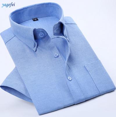 China Anti-pilling men's shirt manufacturer factory directly make short sleeve cotton men's shirts for sale