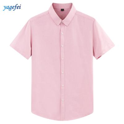 China Factory direct sale best price Oxford men's casual shirt sleeve shorts cotton anti-pilling shirts for sale