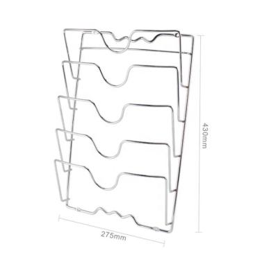 China Viable Kitchen Cookware Pot Lid Holder Rack Pan Organizer for sale