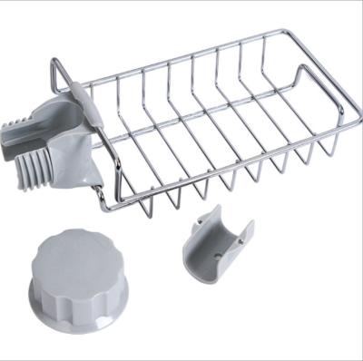 China Amazon Viable Best Selling Stainless Steel Kitchen Drain Faucet Holder, Sponge Soap Holder, Sundries Storage Holder for sale