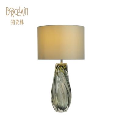 China Modern popular antique restaurant desk table lamp, simple round glass lamp for wholesale for sale