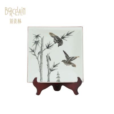 China Art Decor Accept Wholesale Small Batch Customization Ceramic Decoration Dishes for sale