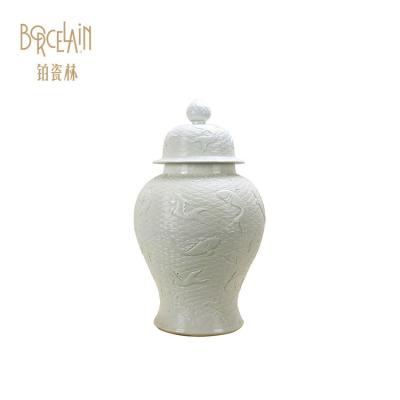 China Traditional white ceramic pots for home decoration for sale