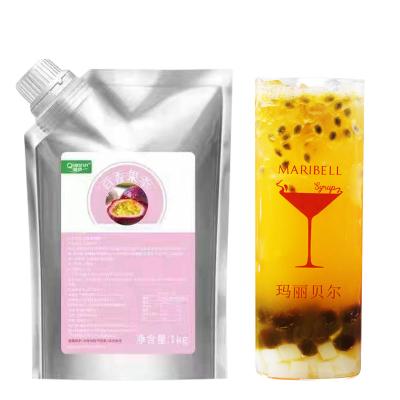 China Solid Drinks Manufacturers Supply 1kg/bag Passionfruit Milk Solid Fruity Tea Passionfruit Fruit Extract Drinks Raw Materials for sale