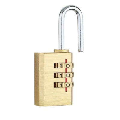 China Brass Factory OEM candado KP283 brass combination padlock luggage lock 28mm 3 digital lock for sale