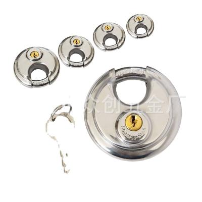 China Waterproof Stainless steel round cake lock factory  discus padlock 60mm   Stainless steel padlockPadlock factory for sale