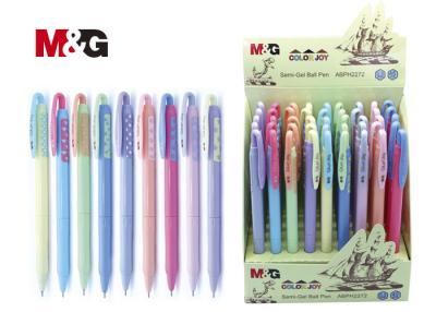 China Colorful Jelly Roll Gel Pens With Slim Body , Semi - Gel Ink M&G Ballpen for sale