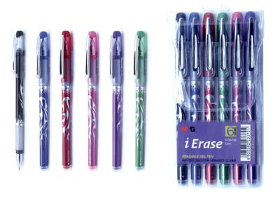 China Office Stationery Erasable M&G Gel Pen With Metal Clip , Frixion Erasable Pen Refills for sale