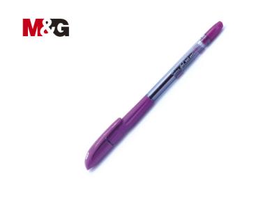 China Skidproof And Ergonomic Gel Stick Ballpoint Pen 0.7mm 8 Color With Cap for sale