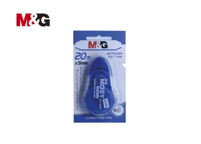 China 20m Huge Capacity Blue Correction Tape For Office , Correction Fluid for sale