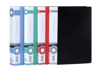 China Display presentation books plastic file folders 20 pockets black blue red green for sale