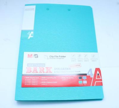 China Pp material plastic filing folders long spring clip board clip in dark blue for sale