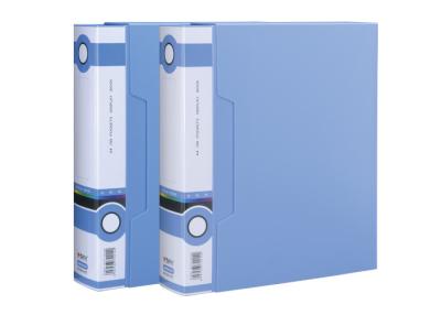 China Blue M&G plastic file folders 100 Pockets A4 size with cover for sale