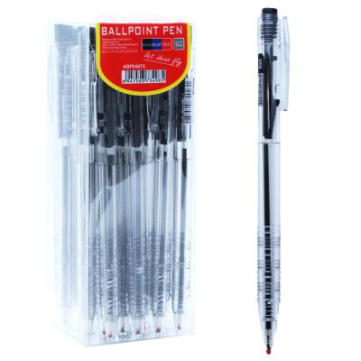 China Promotional thick high end ballpoint pen gift Ribbed finger Grip , Wrighting smoothly for sale