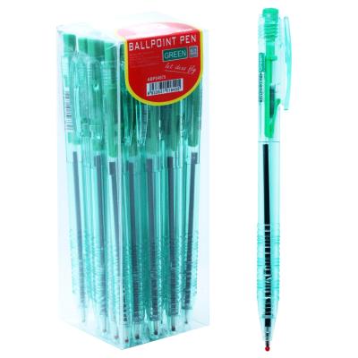 China Economic Plastic Colored Ballpoint Pens with Logo for Promotion for sale