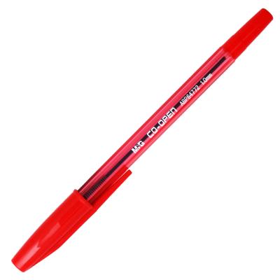 China Smooth Writing Colored Ballpoint Pens Bold Point 1.0mm Red and Blue Color for sale