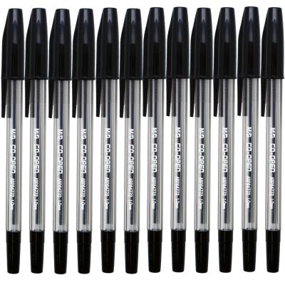 China Dozens / Pack Economical Series black purple Ballpoint pen Papelaria Fine Point 1.0mm for sale