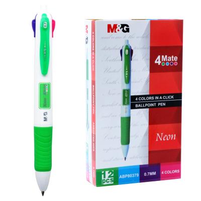 China 0.7mm Fine Point Colored Ballpoint Pen Dozen Premium Multi color Retractable Ball Point Pens for sale