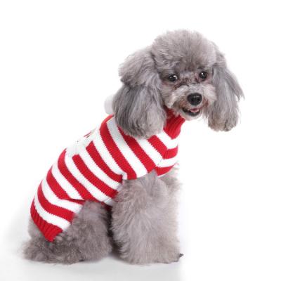 China Sustainable Dog Knit Sweater Elks Bars Sweater For Winter Warm Clothes For Dog Small Pet Cat Clothes for sale