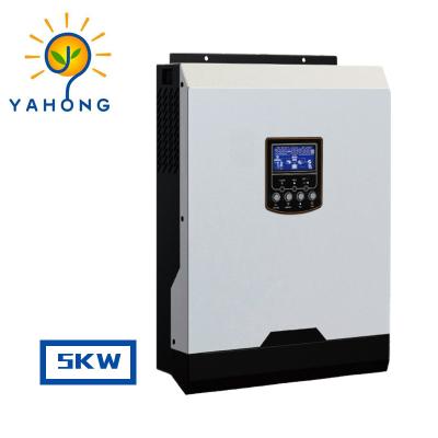 China Home solar power system hybrid SOLAR OFF GRID INVERTER 5kw 220v inverter built MPPT controller with wifi for sale