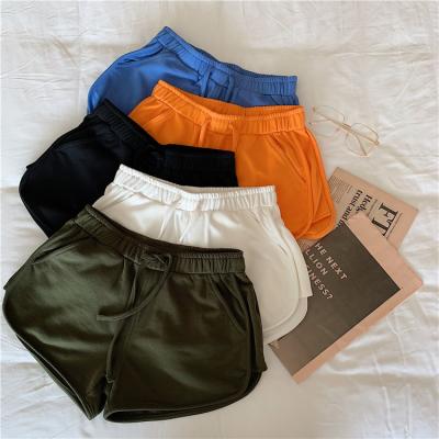 China 2021 New Summer Women's Tops Solid Color QUICK DRY Plus Size Home Casual Student Shorts Waist Slimming Sports Hot Pants for sale