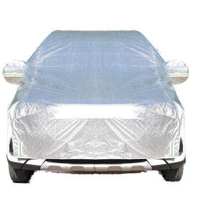 China Waterproof Aluminum Film Mosaic Sunshade Cover Semi Car Cover Semi Car Cover Heat Insulation Convenient Rain And Hail for sale