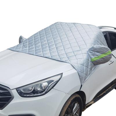 China Waterproof Half Comforter Cover Thickened Snow Gear Car Cover Half Half for sale