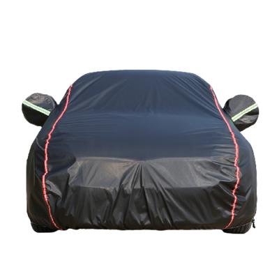 China Waterproof Thickened Waterproof Sunscreen Car Pull-Resistant Black Cover for sale