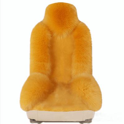 China Brief & Winter Color Car Plush Car Cushion Single Warm Plush Fur Thick Seat Cover for sale