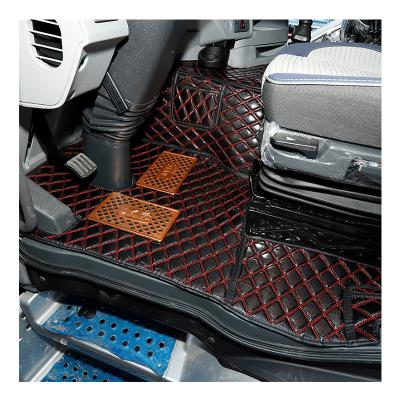 China Brief & Single color laser truck foot non-slip leather pads are completely surrounded by a special silk ring foot pad for sale