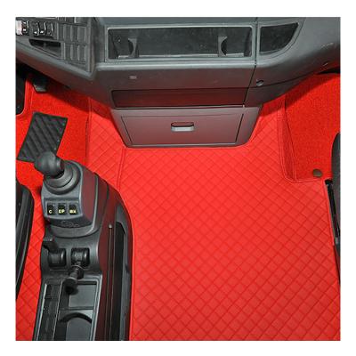 China Brief & Single Color Harvard H6 Four Seasons Truck Leather Brick Lattice Fully Surrounded By Floor MATS Cherise Automotive Interior for sale