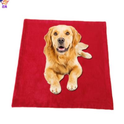 China Sustainable Fuzzy Warm And Soft Winter Dog Bed Receiving Pet Blanket for sale