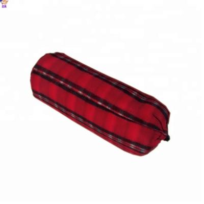 China HEATHER Plaid Printed Thin Outdoor Fleece Travel Blanket With Bag for sale