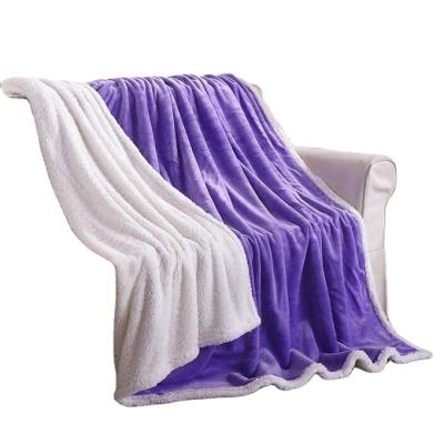 China Wholesale Sherpa Fleece Blankets Custom Soft Warm Fuzzy Thick Anti-pilling for sale