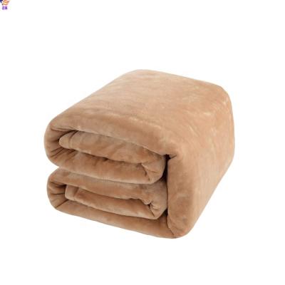 China Cheap Wholesale Solid Anti-pilling Flannel Fleece Throw Blankets Warm Fuzzy Light Weight for sale