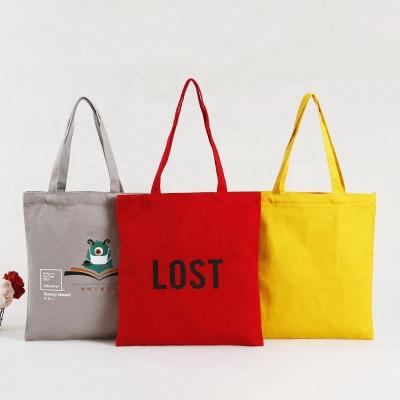 China Custom Logo Cotton Canvas Shopping Fabric Tote Bag Printed Size Square Polyester Canvas Tote Bag With Zipper for sale