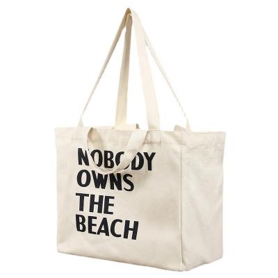 China Promotional Custom Blank Single Canvas Handled Cotton Bags Reusable Shopping Cotton Tote Bags With Custom Printed Logo for sale