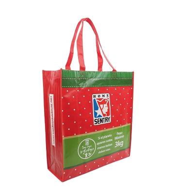 China Non Woven Christmas Gift Sack Non Woven Bags Laminated Non Woven Fabric Carry Shopping Bag With Custom Printing Logo for sale