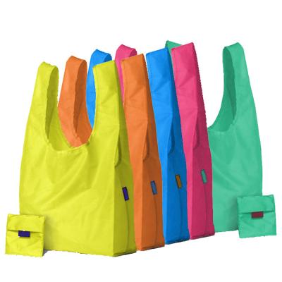 China Eco Friendly Reusable 210T rPET Recycled Reusable Polyester Foldable Shopping Bag for sale