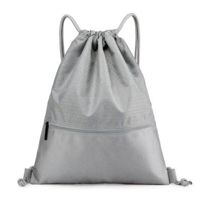 China OEM Oxford Drawstring Backpack Zipper Pouch Light Casual Backpack Oxford Bag Waterproof Drawstring Bag Suction String Bag for sale