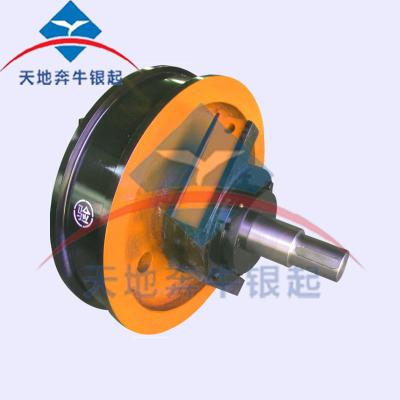 China Machinery Repair Shops Gantry Crane Driving Brass Wheel Assembly For Crane Rail Wheels for sale