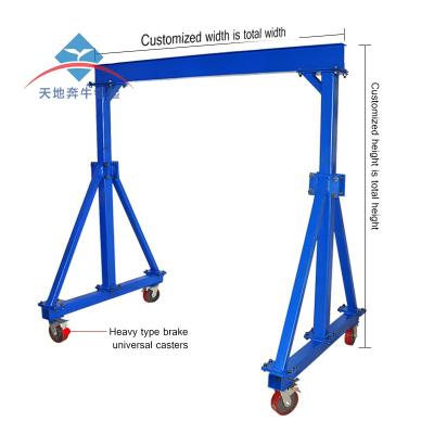 China Crane Factory Wholesale Single Girder Portal Cantilever Gantry Crane Construction Gantry Sites for sale