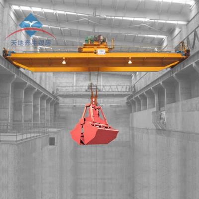 China Bridge Crane Limited Time Goods QZ Type Flange Shell Grab Bucket Overhead Crane for sale