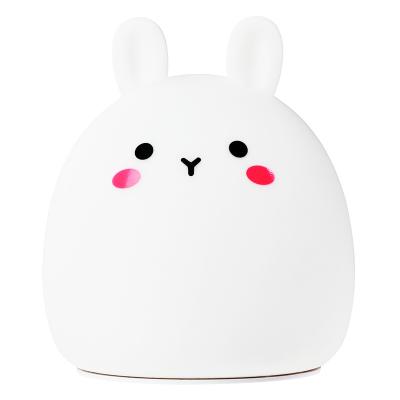 China European Rabbit Battery Color Changing Dimmable LED Bedside Desk Bedroom Desk Bedroom Table Lamp Touch Control Lamp for sale